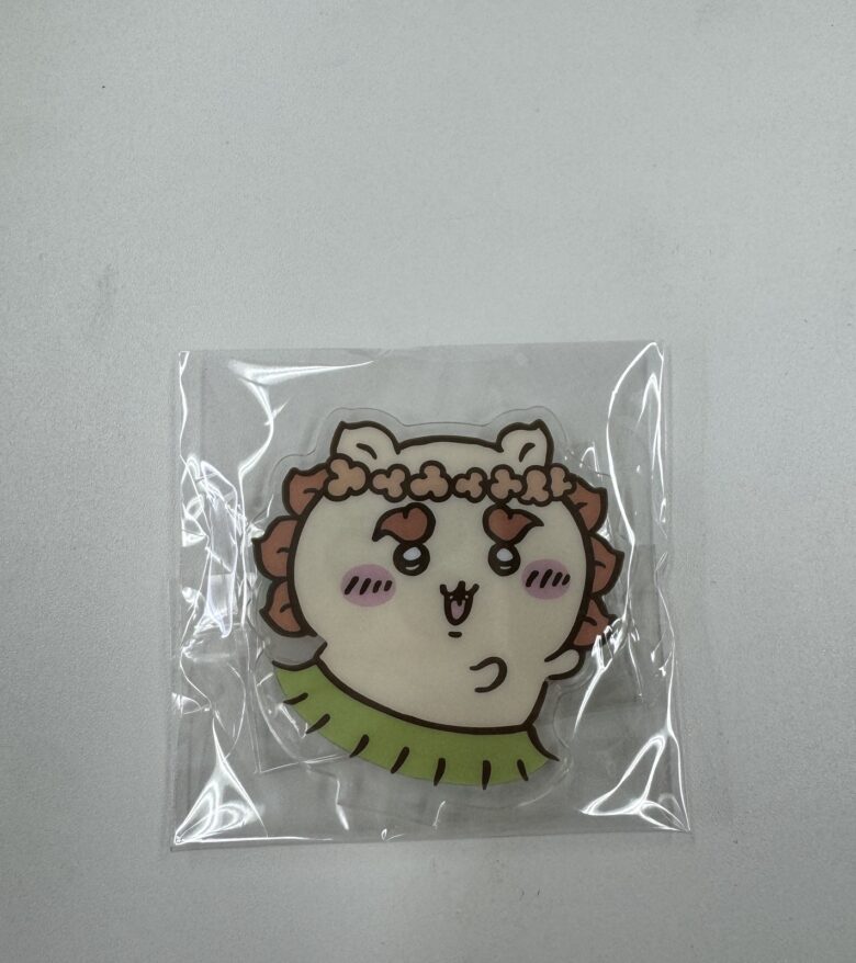 ハワイアンズのちいかわPOP UP STOREで購入したシーサーのアクリルグッズ