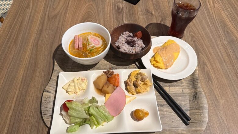 ホテルハワイアンズの朝食ビュッフェで選んだ料理