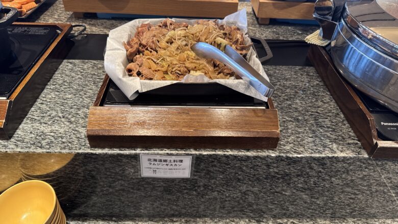 ホテルグローバルビュー釧路の朝食料理