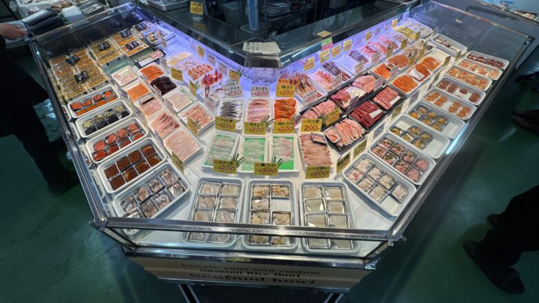 2回目に利用した鮮魚店の勝手丼用具材