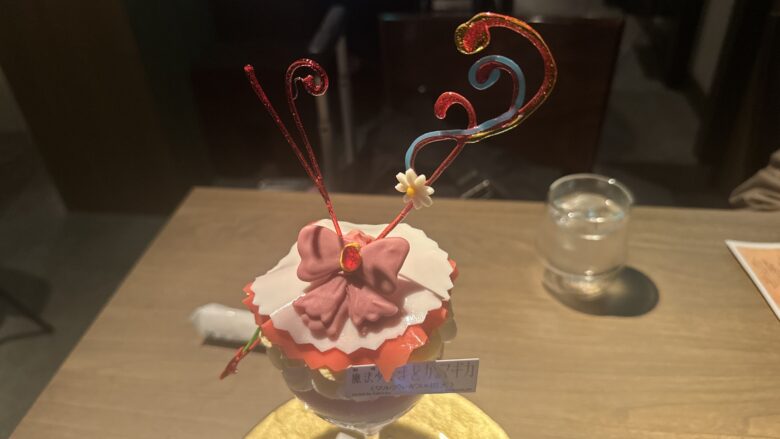 PaL心斎橋で注文したまどか☆マギカのコラボパフェ