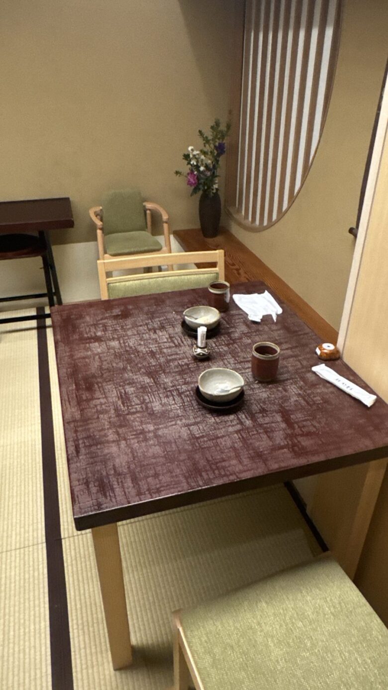 竹葉亭の個室
