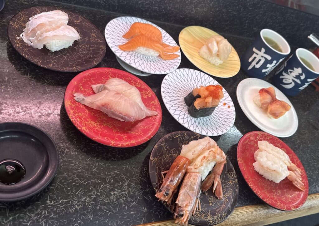 市場寿しで食べたお寿司いろいろ